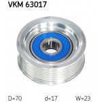 SKF Umlenk-/Führungsrolle, Keilrippenriemen